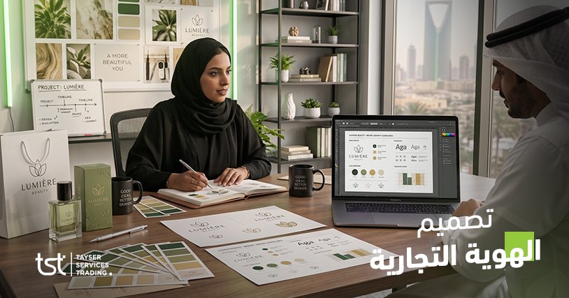 تصميم الهوية التجارية لبناء علامة مميزة تعكس قوة نشاطك