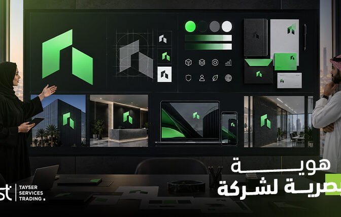 حين تتحول العلامة إلى حضور مؤثر: هوية بصرية لشركة باحترافية