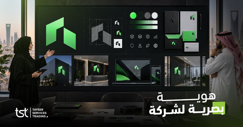 حين تتحول العلامة إلى حضور مؤثر: هوية بصرية لشركة باحترافية